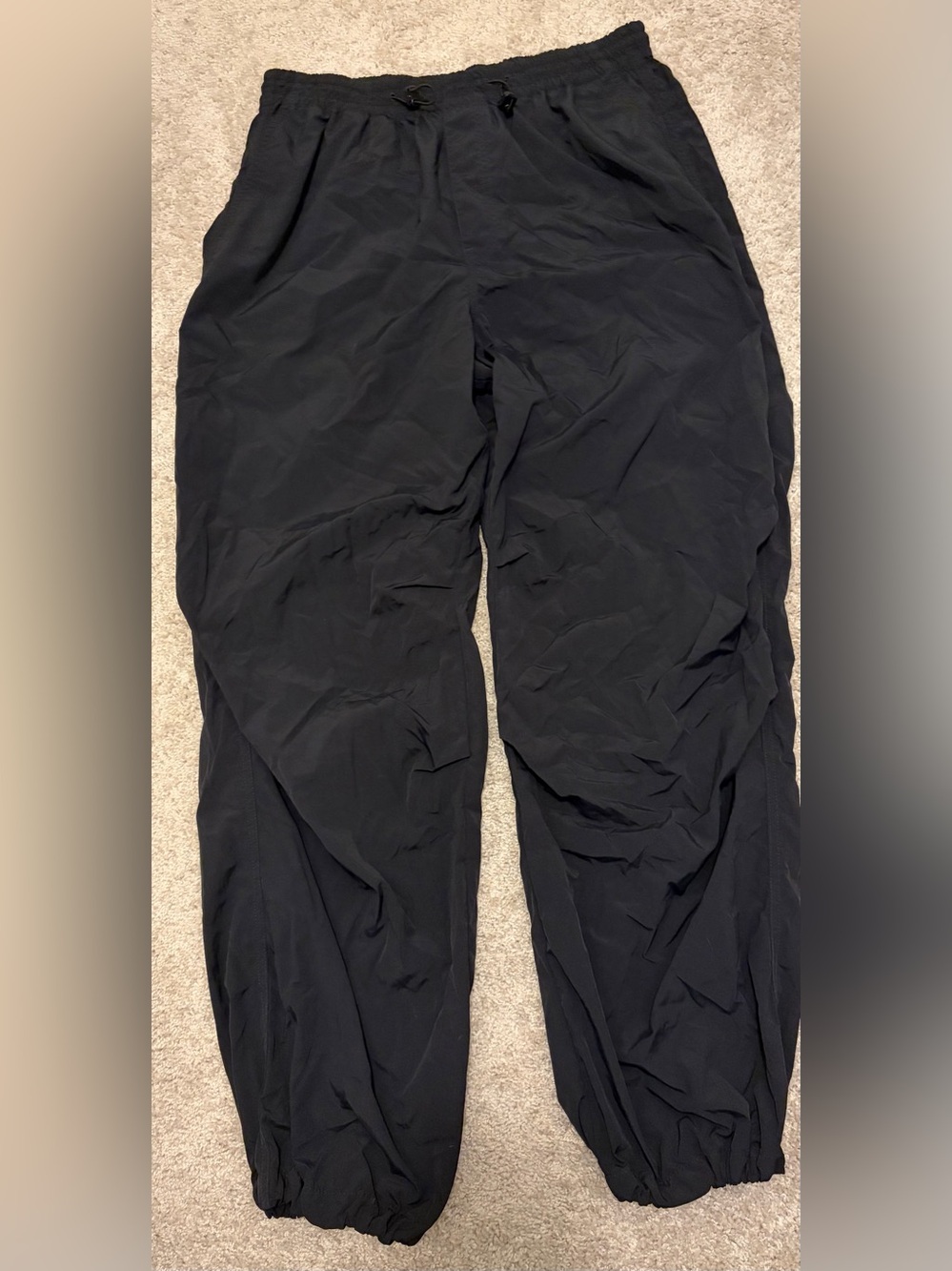 Nylon Oversized Jogger Pants